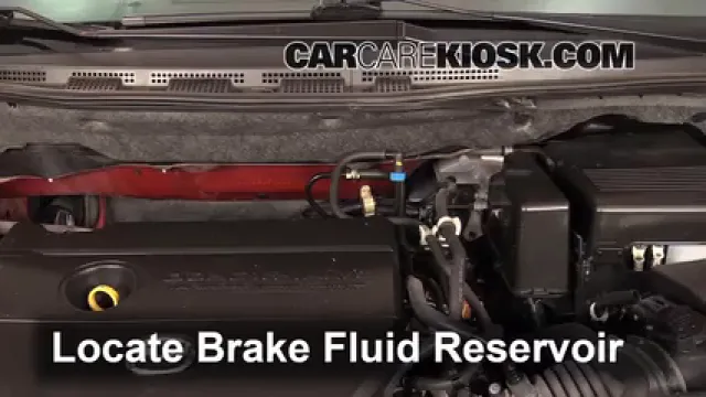 2013 Mazda 5 Sport 2.5L 4 Cyl. Brake Fluid Check Fluid Level